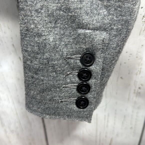 J.Crew Wool Blazer Jacket Gray Double Breasted Classic Workwear Minimalist - Picture 11 of 16